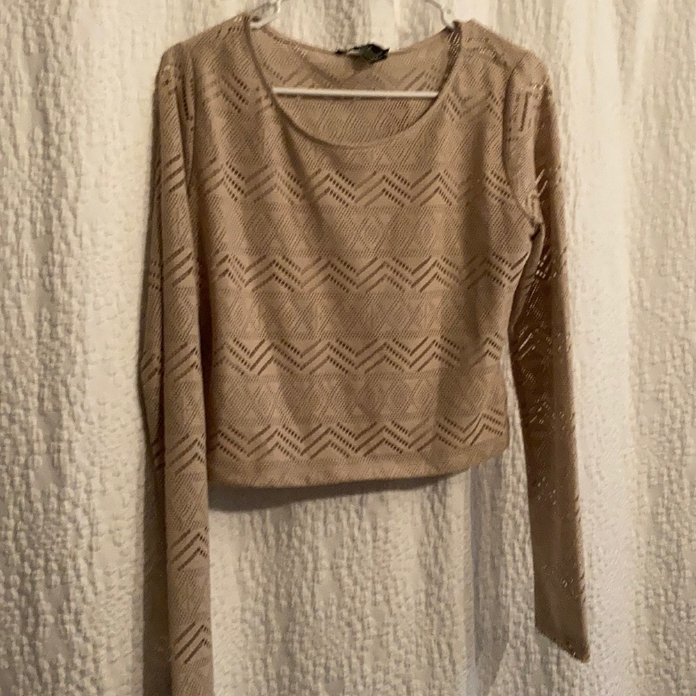 Lazer cut crop top